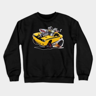 top banana yellow Challenger HELLCAT Crewneck Sweatshirt